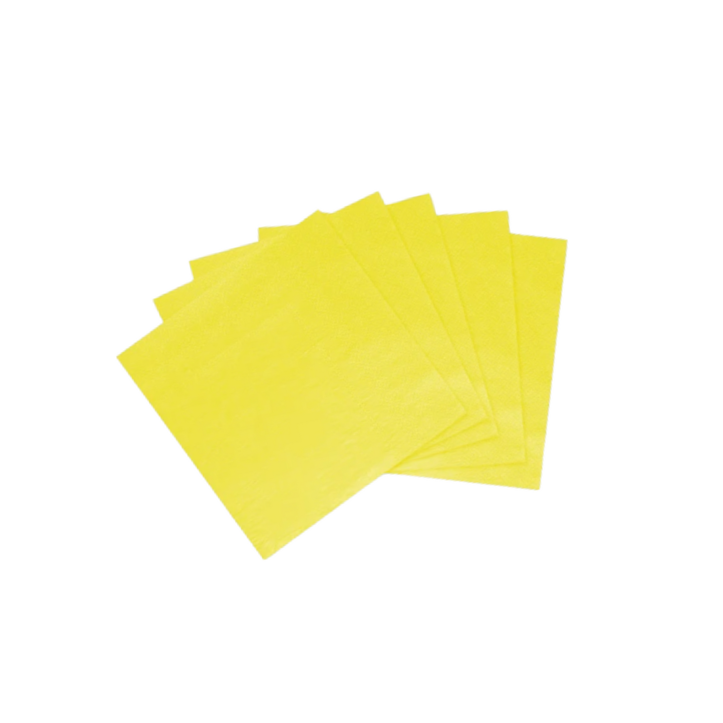 Servilletas de papel amarillas