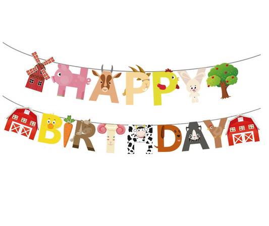 PACK cumpleaños animales de la granja 🐥