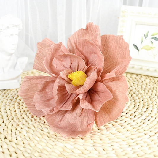 Flores de papel crepé