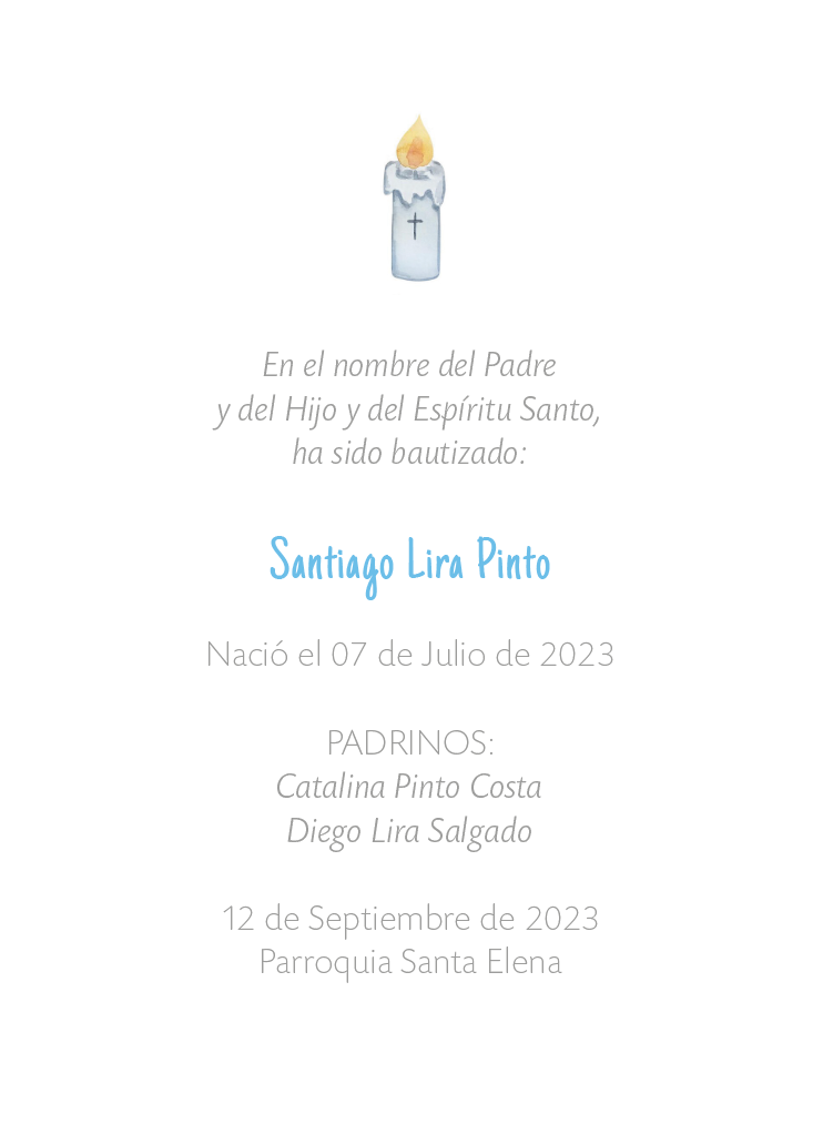 Santito bautizo perrito