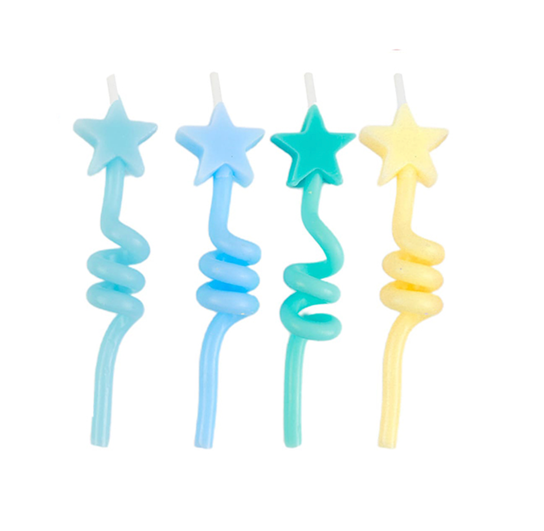 Velas estrellas colores