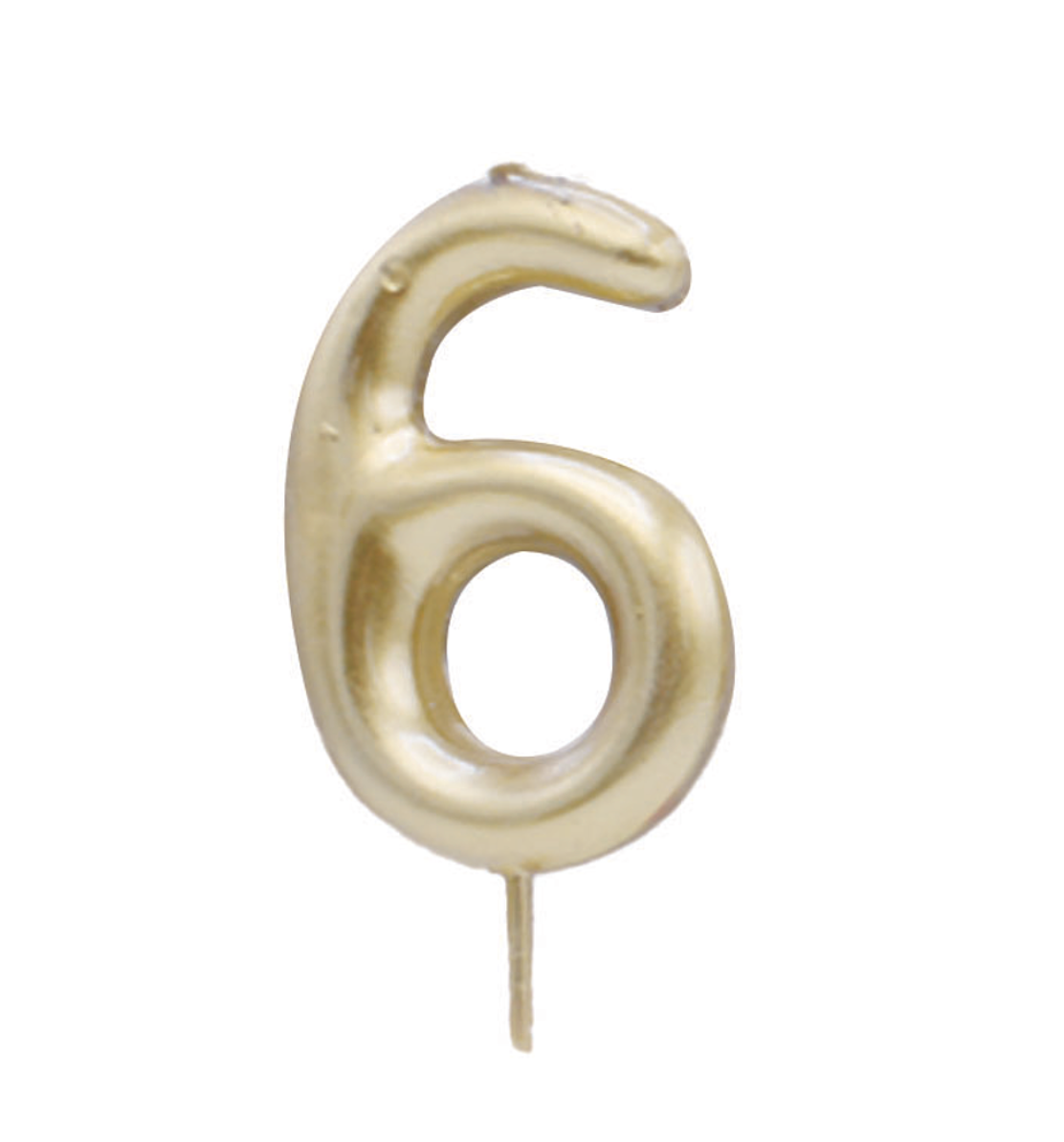 Vela dorada número 6