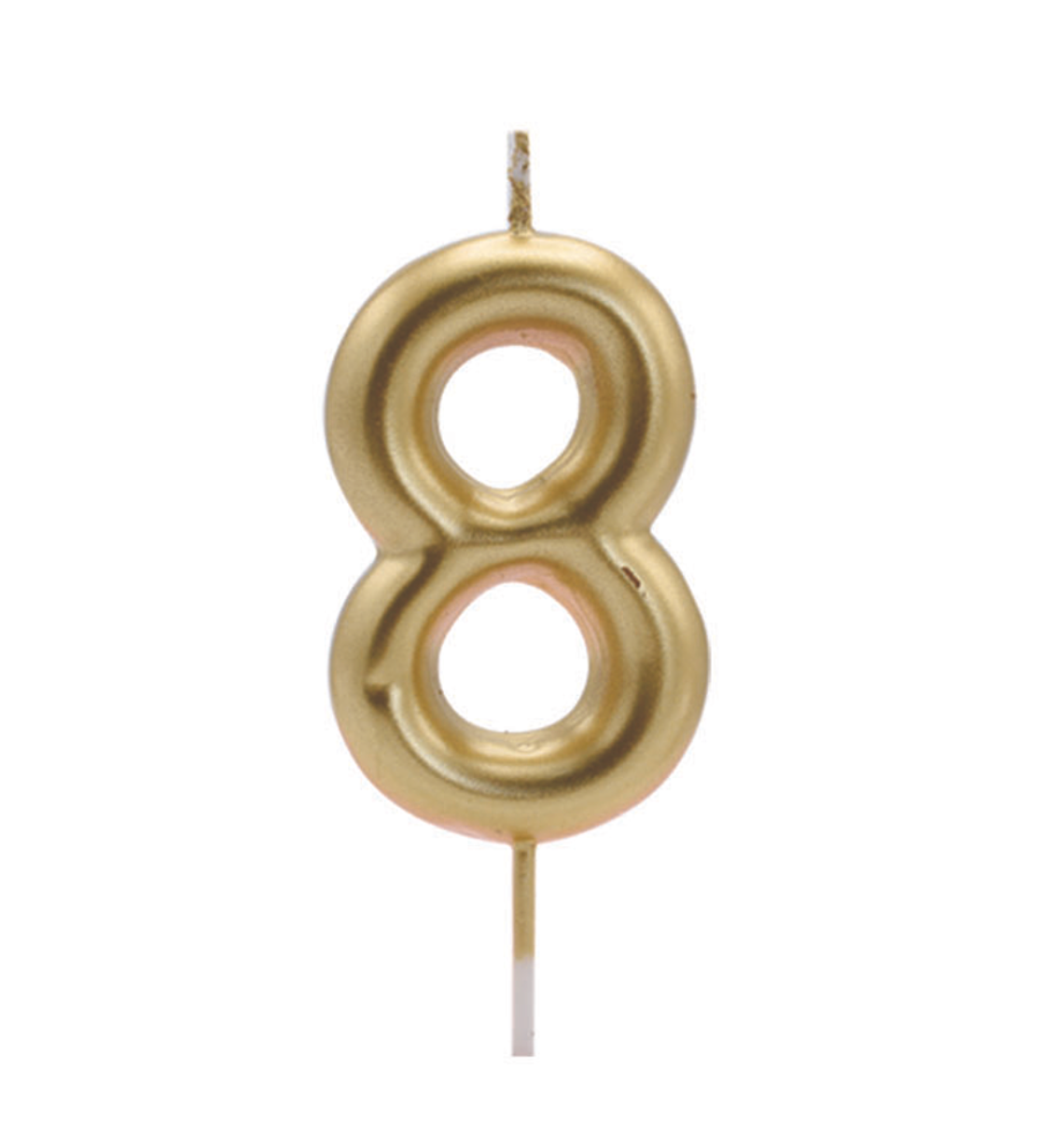 Vela dorada número 8