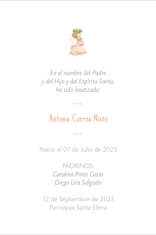 Santito ilustrado por BERNIE Angelita Rosada