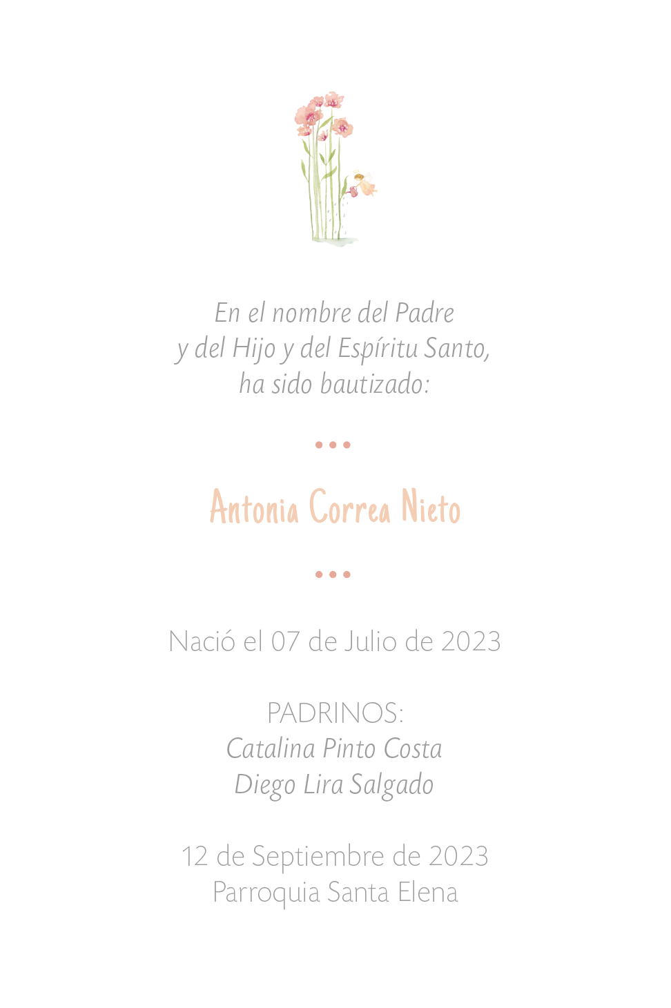 Santito ilustrado por BERNIE flores