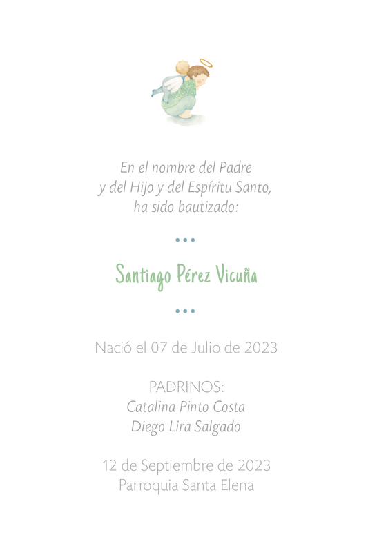 Santito ilustrado por BERNIE Angelito y guagua