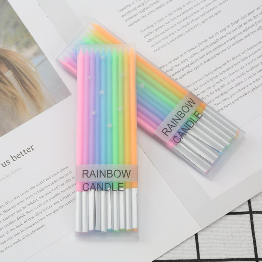 Velas largas rainbow