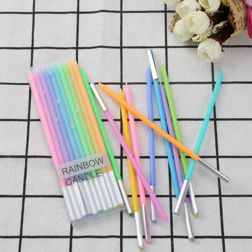 Velas largas rainbow