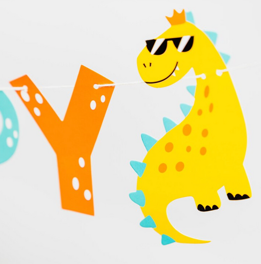 Guirnalda dinosaurio happy birthday