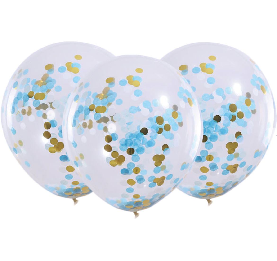 Globo confeti celeste