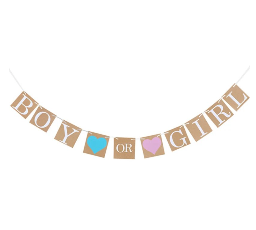 Banderín boy or girl kraft