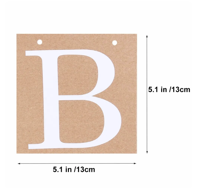 Banderín boy or girl kraft