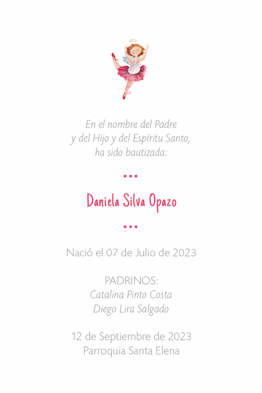 Santito ilustrado por BERNIE bailarina