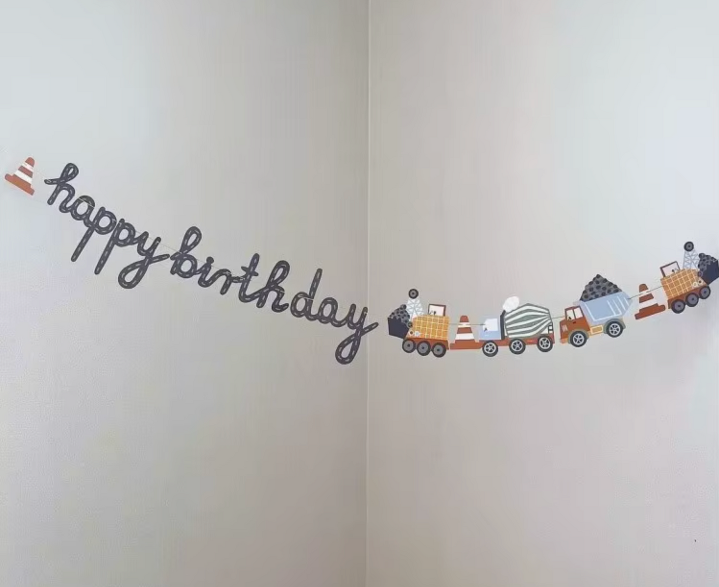 Set camiones happy birthday