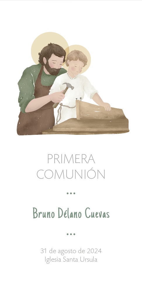 Santito ilustrado por BERNIE San José