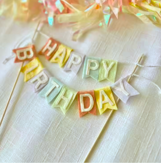 Topper torta colores