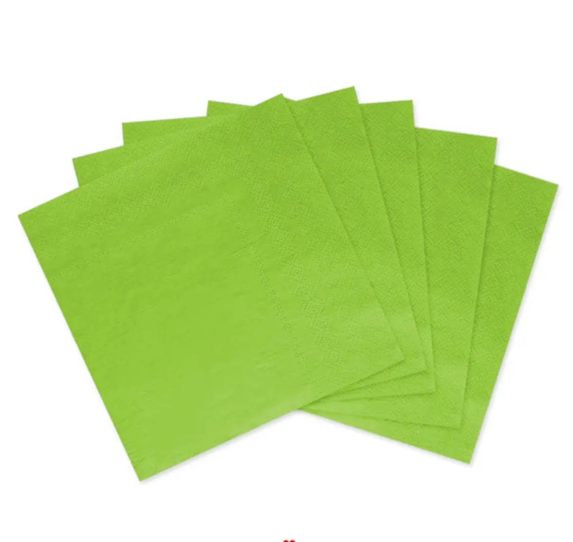 Servilletas de papel verde
