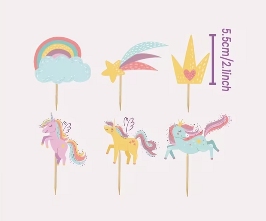 Topper unicornio mágico