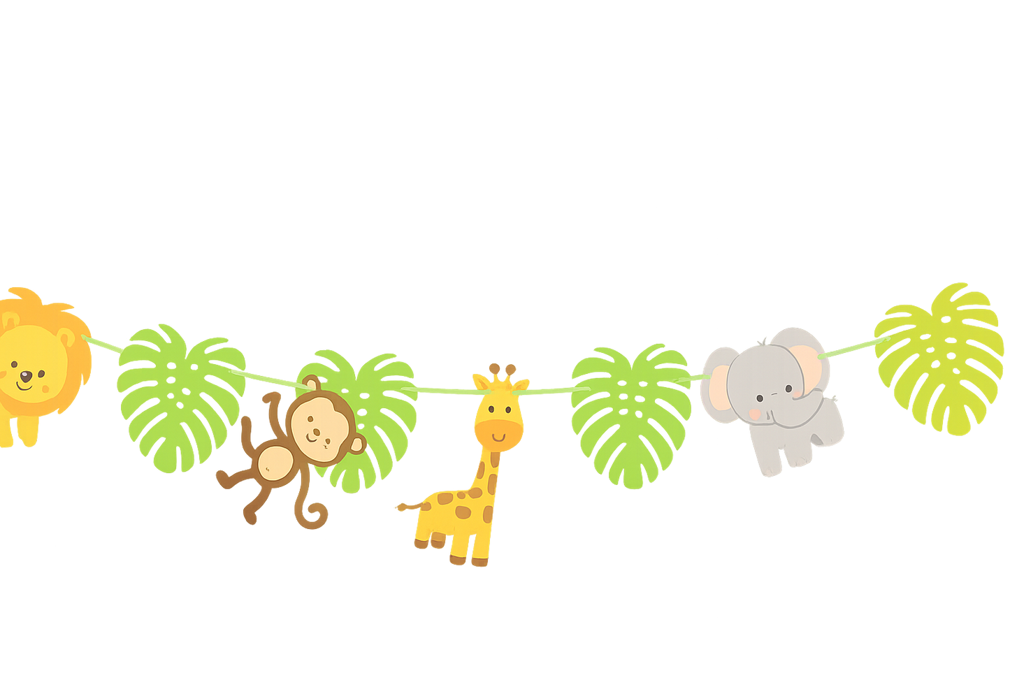 Guirnalda animales de la selva