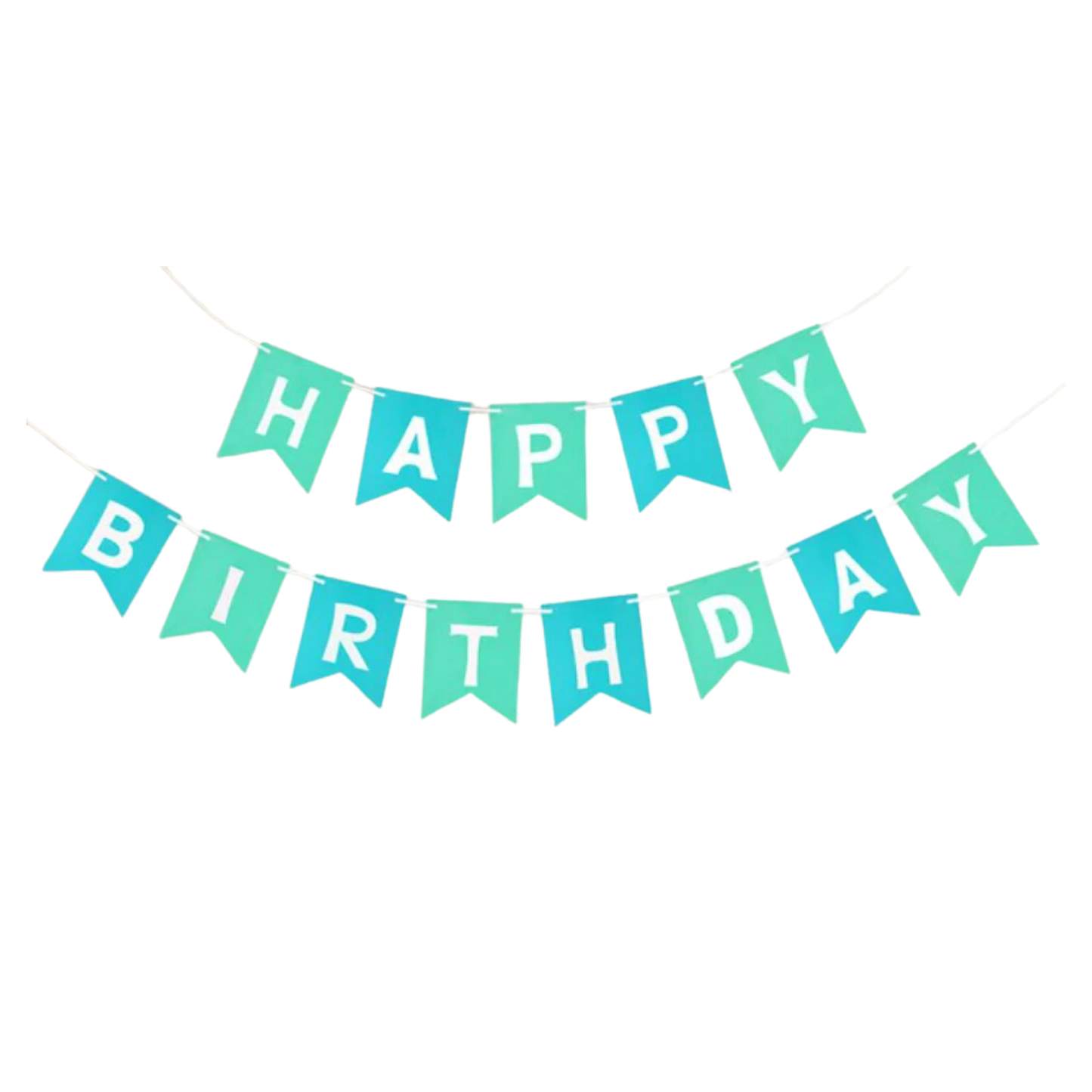 Banderín bicolor happy birthday