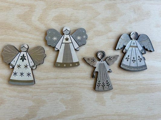 Ángel de madera diseños