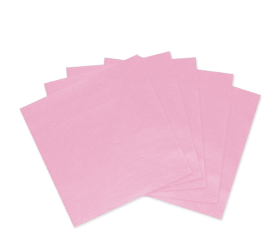 Servilletas de papel rosada