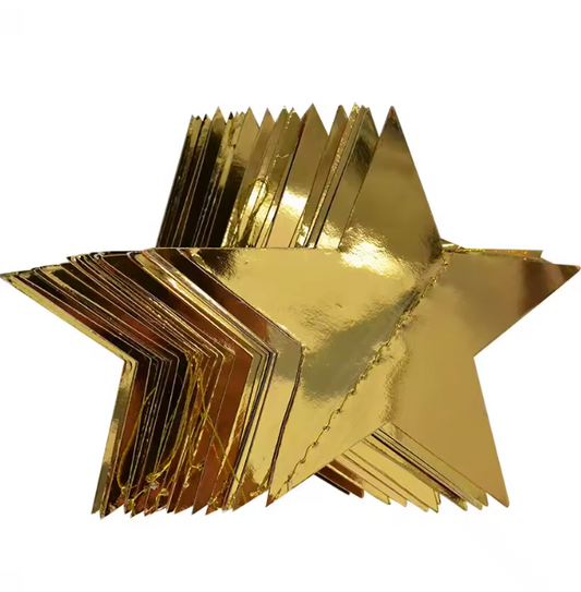 Guirnalda estrellas doradas