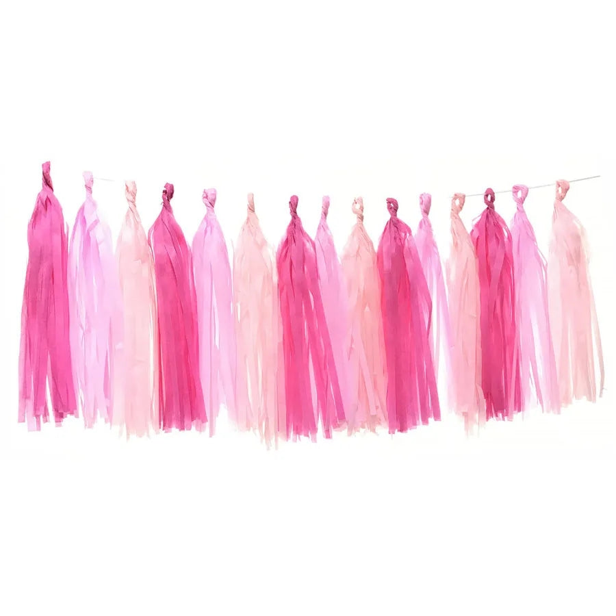 Guirnalda tonos rosados