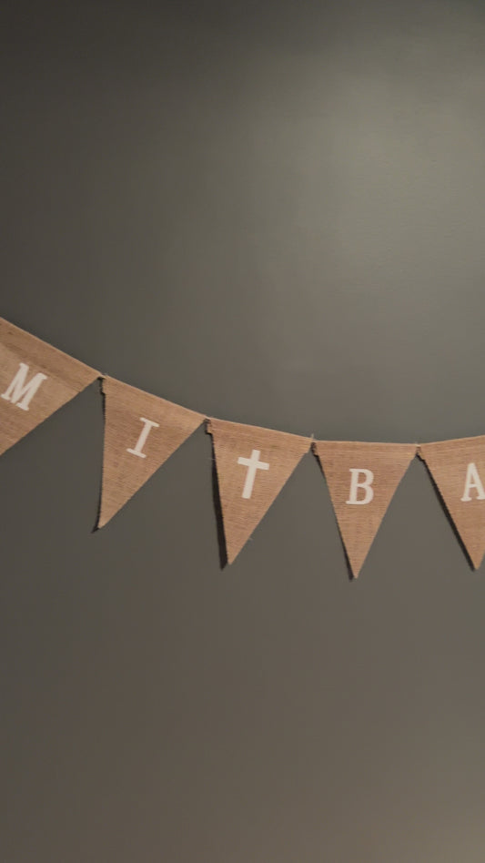 Banderín de Arpillera "Mi Bautizo"