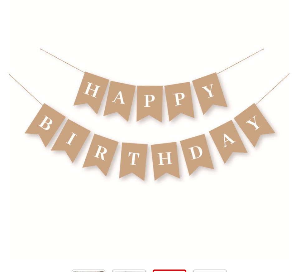 Banderín happy birthday
