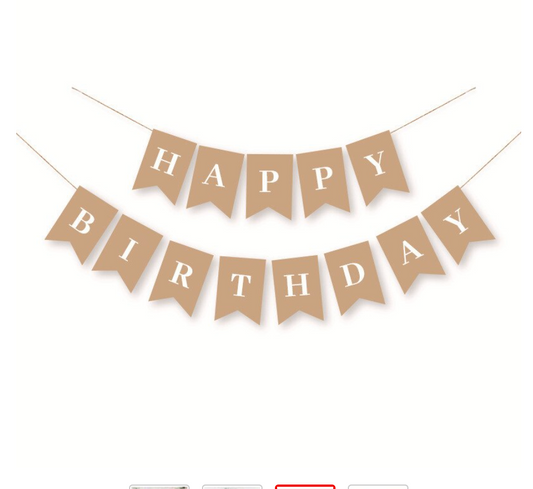 Banderín happy birthday