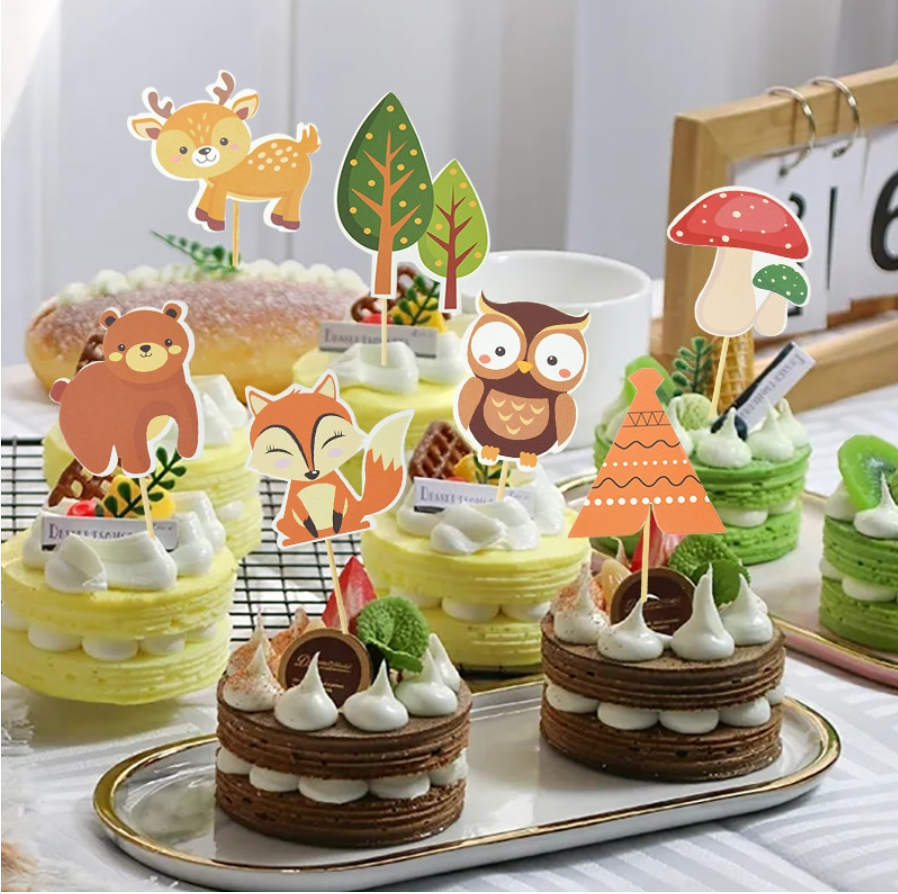 Toppers animales del bosque