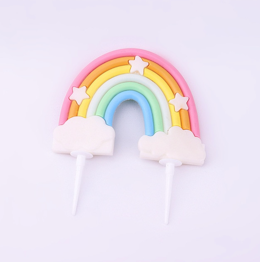 Topper torta arcoiris