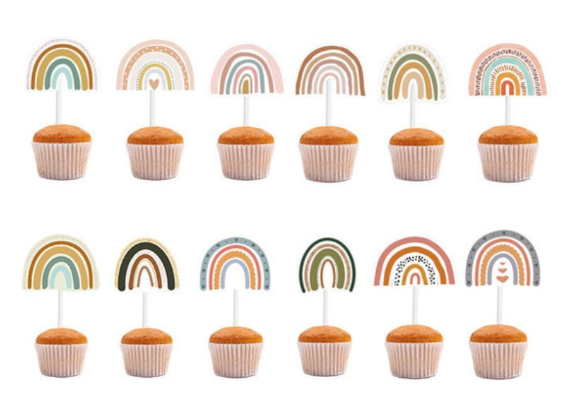 Toppers torta arcoirirs