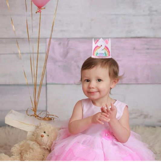 Corona arcoiris 3 años