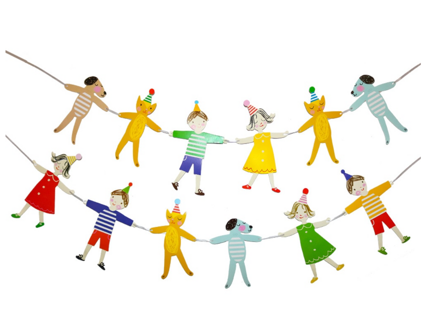 Guirnalda niños feliz cumpleaños