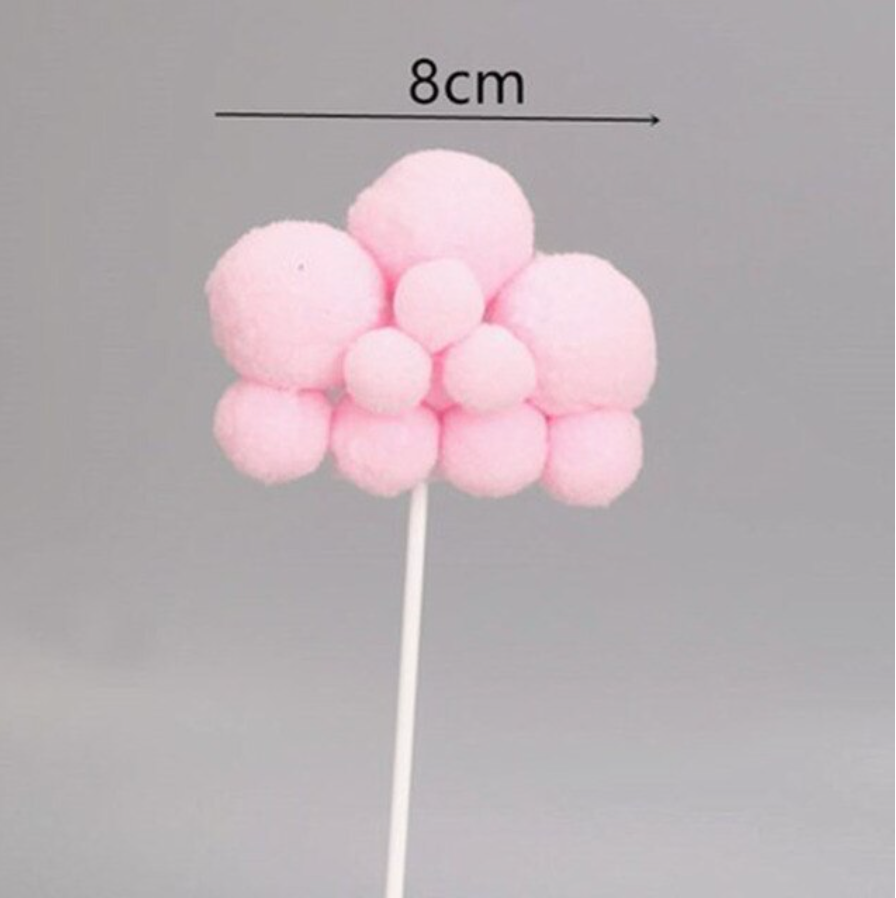 Toppers nubes rosadas
