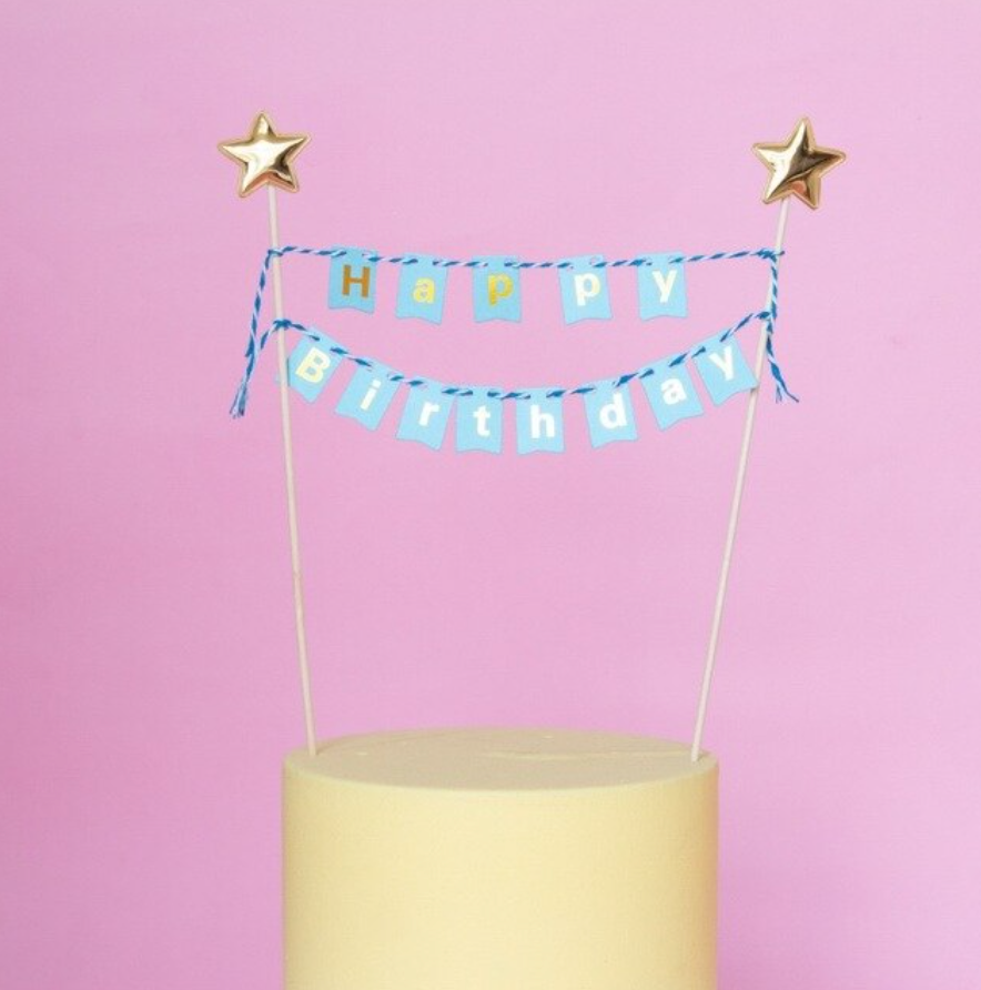 Topper torta celeste