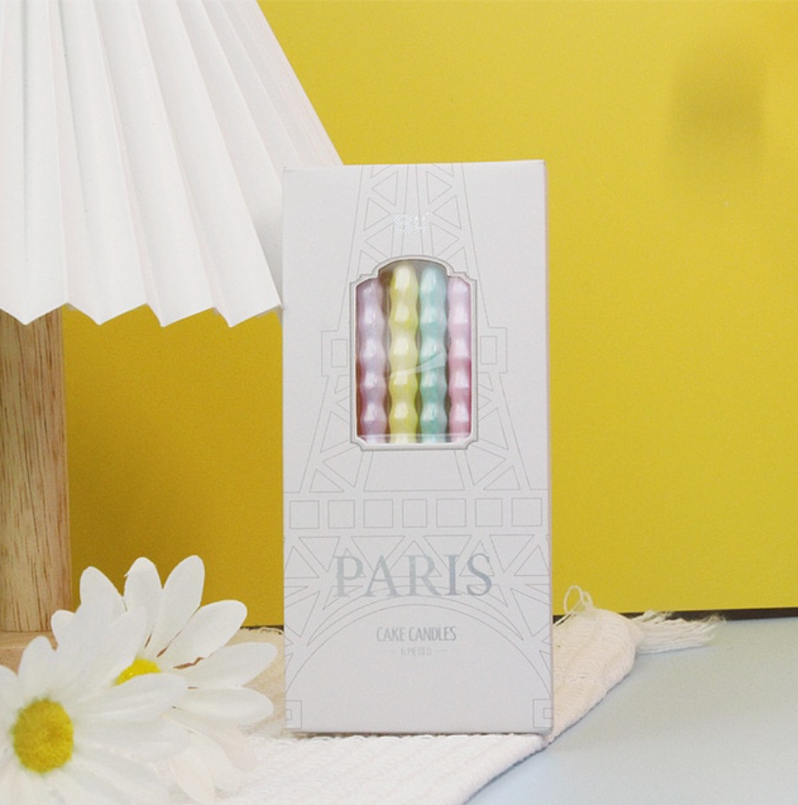 Velas colores pasteles paris