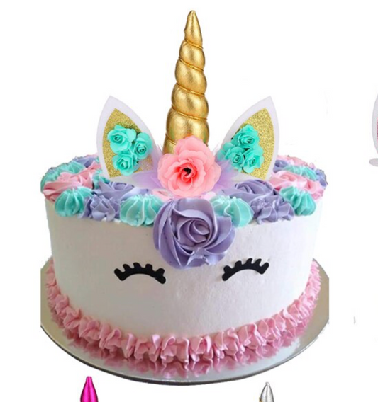 Decoración unicornio torta