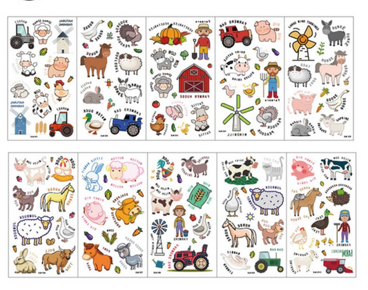 Tatuajes animales de la granja