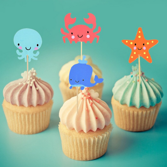 Toppers bajo el mar animales