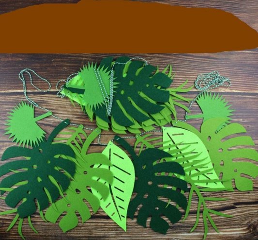 Guirnalda de hojas de la selva