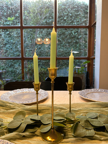 Velas verde claro