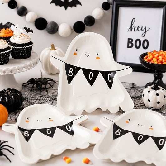 Platos fantasma BOO Halloween