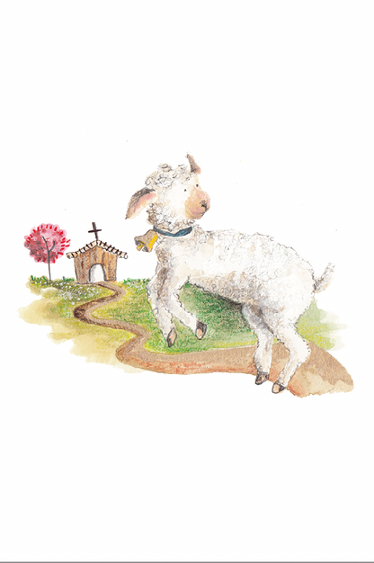 Santito ilustrado por BERNIE oveja