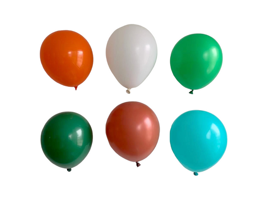 Globos tonos bosque