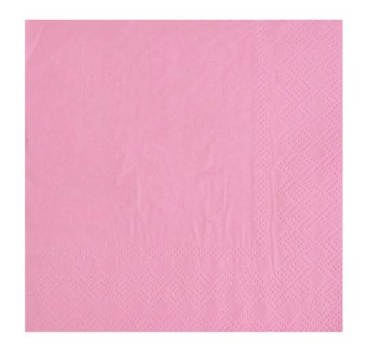 Servilletas de papel rosadas