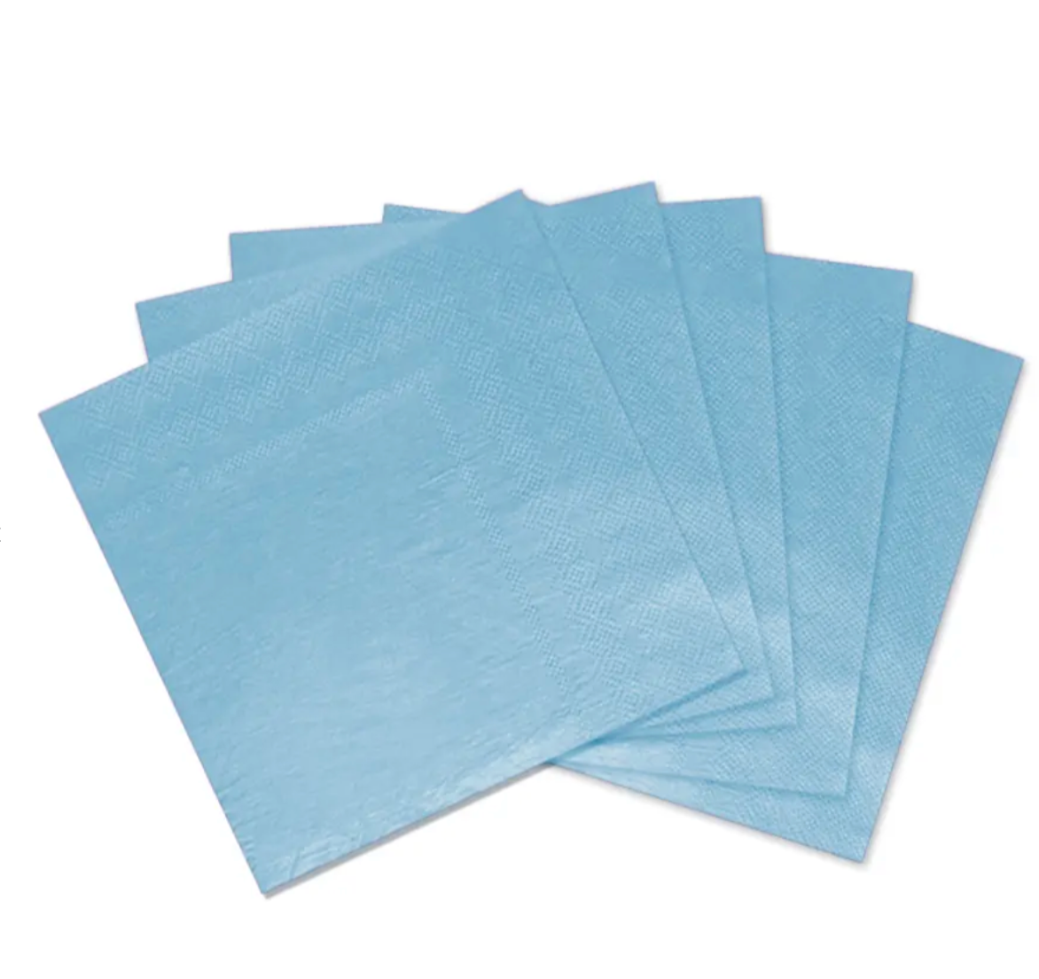 Servilletas de papel celeste