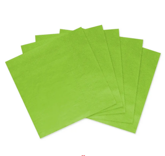 Servilletas de papel verde